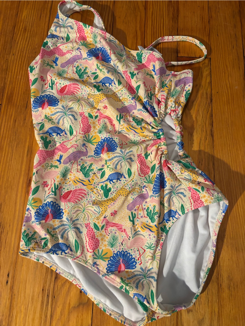 Boden Multi-Color Tropical Print One-Piece Swimsuit